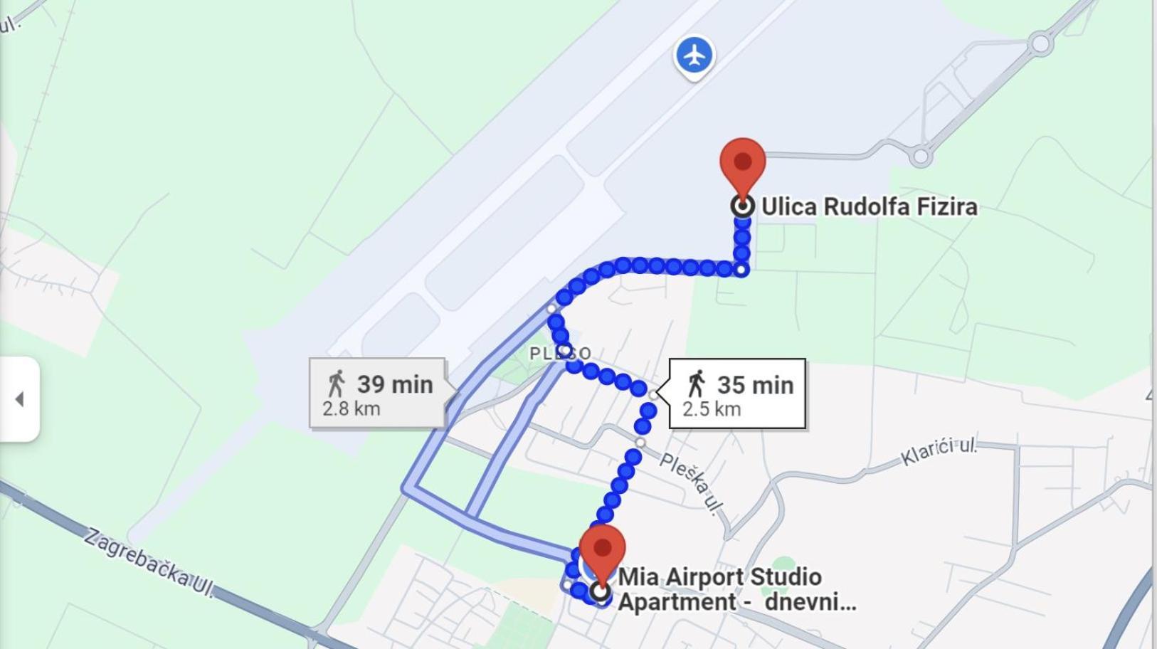 Mia Airport Studio Apartment - 0-24H Self Check In&Out - Parking On Site Велика-Горица Экстерьер фото
